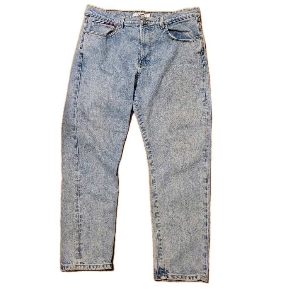 Tommy Jeans Men's Pants 36x30 Dads Jean Papa Washed Blue Jeans